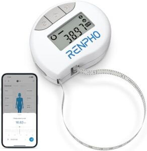 Read more about the article RENPHO Smart Tape Measure, កាសែតវាស់រាងកាយសម្រាប់ការសម្រកទម្ងន់, ឧបករណ៍វាស់ស្ទង់រាងកាយប៊្លូធូសជាមួយកម្មវិធី, ឧបករណ៍វាស់ខ្លាញ់រាងកាយសម្រាប់ការឡើងសាច់ដុំ, រូបរាងសម្បទា, ចាក់សោ, ដកថយ, 60 អ៊ីញ / 150 សង់ទីម៉ែត្រ