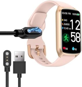 Read more about the article Compatible with Amzhero Fitness Tracker Charger, Magnetic USB Charging Cable Replacement Charger Compatible for Amzhero D26 1.47 Inches Fitness Tracker