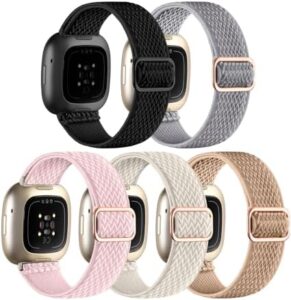 Read more about the article Fitbit Versa 3 밴드/Fitbit Versa 4 밴드/Fitbit Sense 밴드(남성용)와 호환되는 Adorve 스마트 워치 교체용 조절 가능한 스트레치 단일 루프 탄성 나일론 스포츠 밴드.